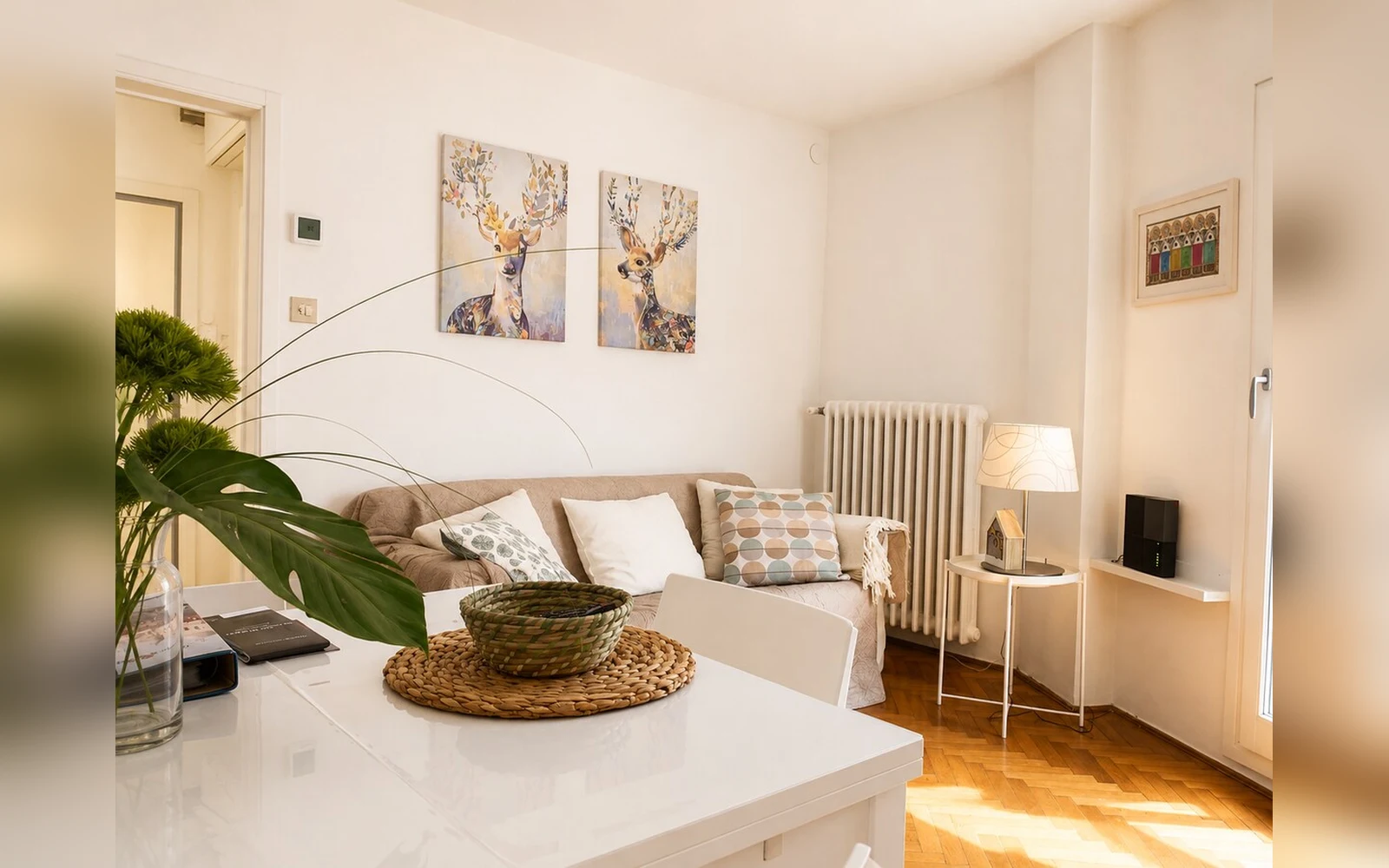 Domus dei Fabbri — camera da letto con vista sui tetti